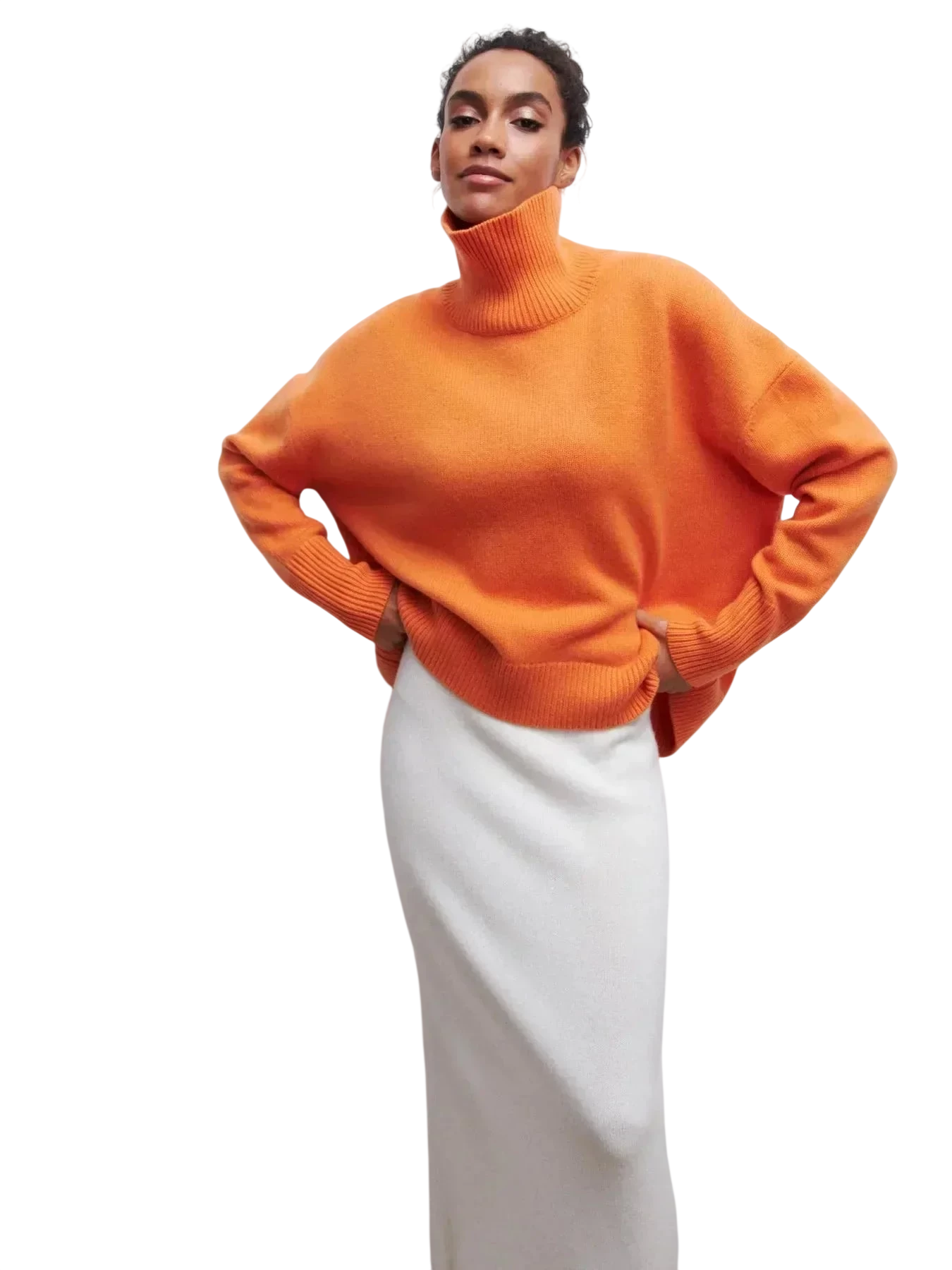 Cittra – Oversized Ribbed Turtleneck Sweater