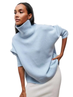 Cittra – Oversized Ribbed Turtleneck Sweater