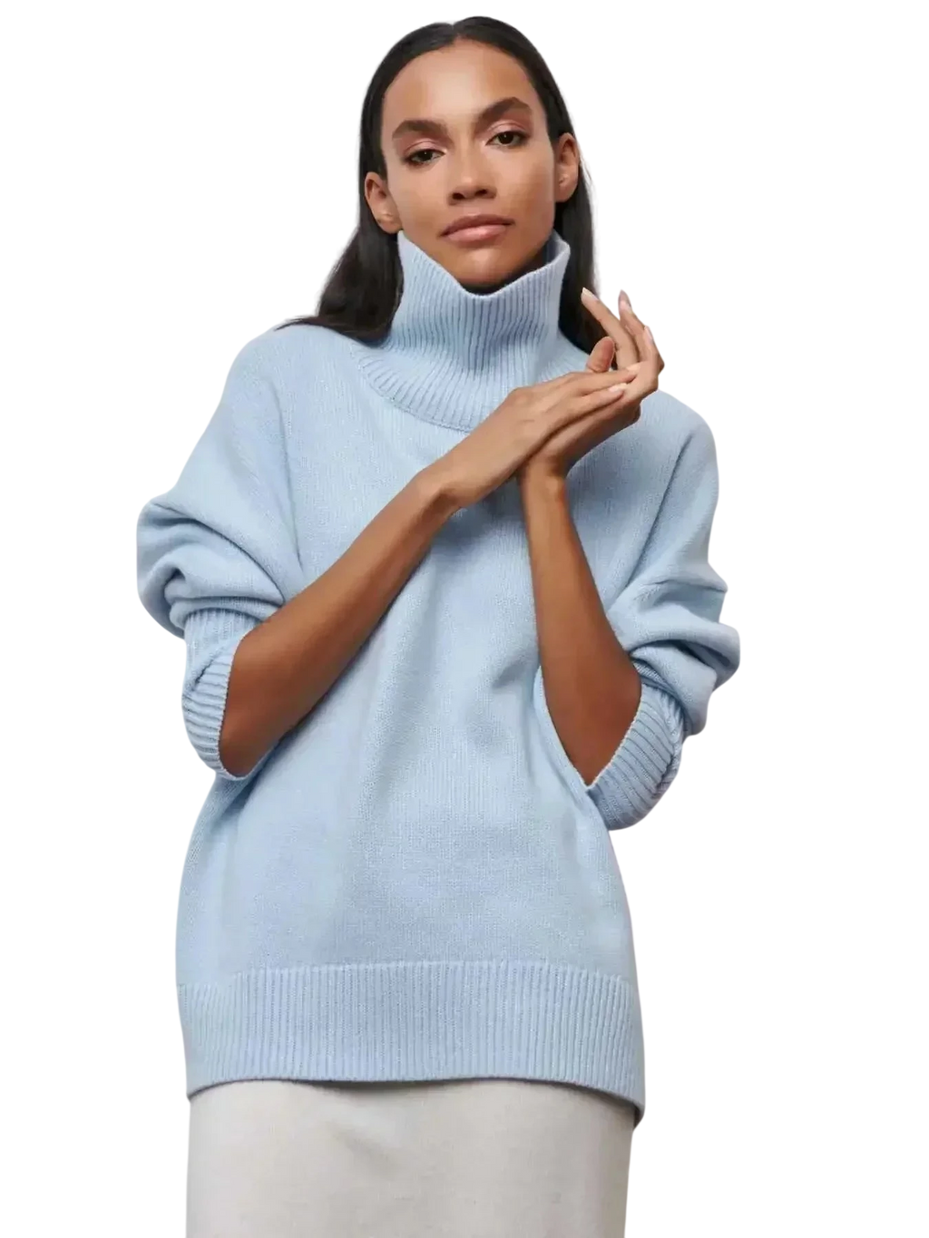Cittra – Oversized Ribbed Turtleneck Sweater