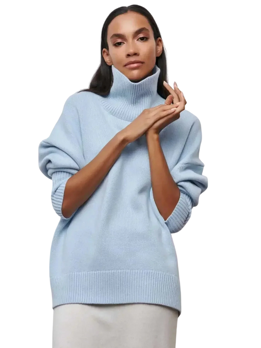 Cittra – Oversized Ribbed Turtleneck Sweater