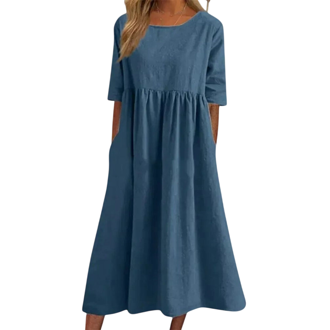 Bethany - Robe élégante à manches courtes