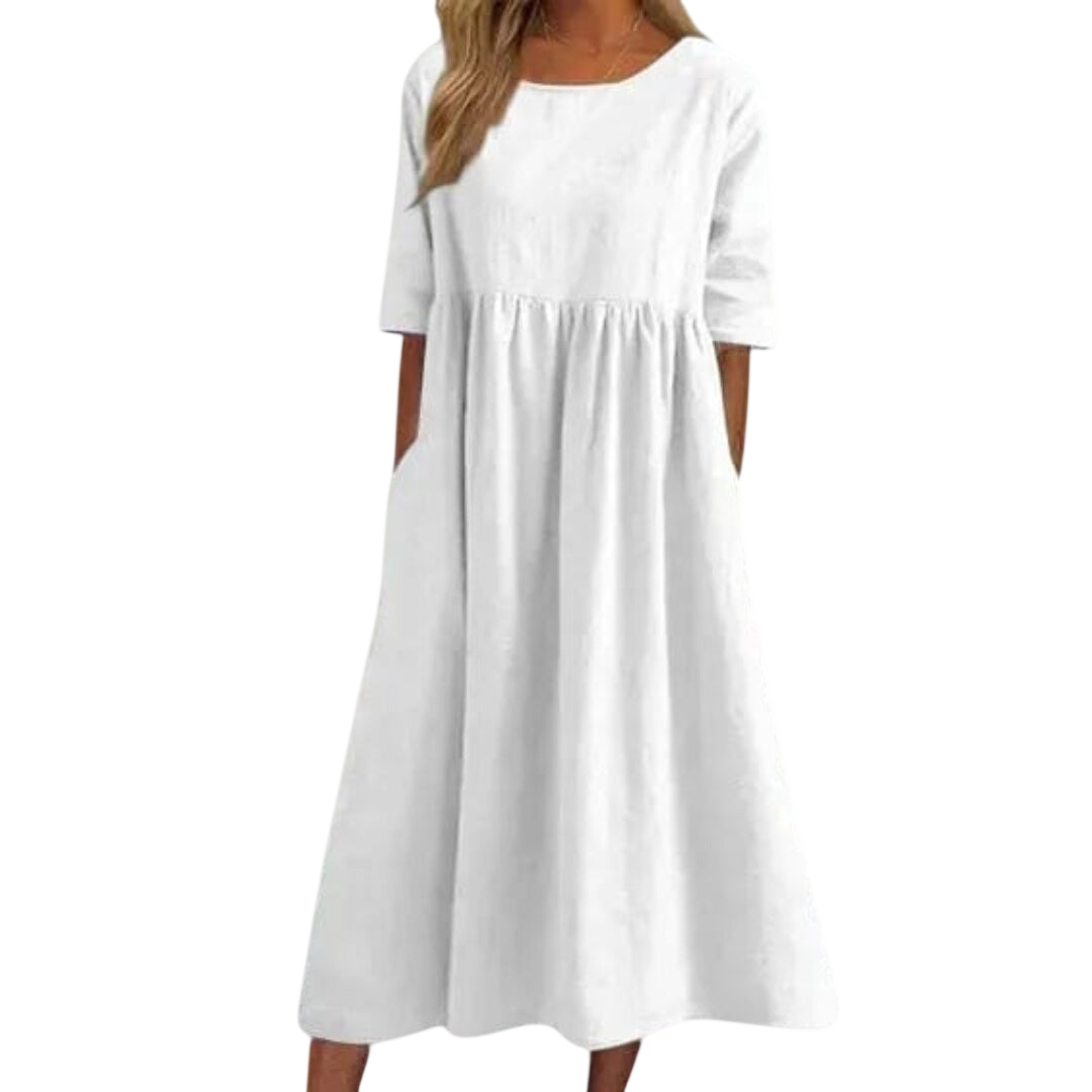 Bethany - Robe élégante à manches courtes