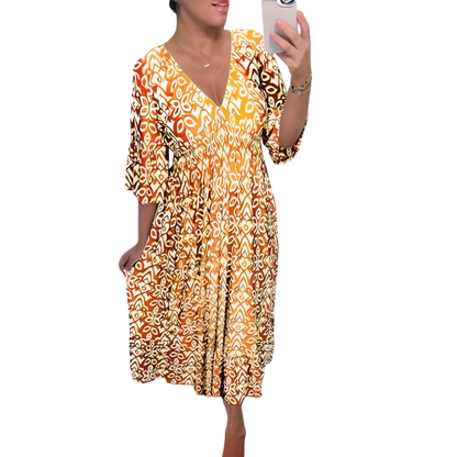 Lacey – Boho Printed Dress