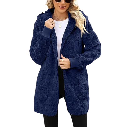 Talia – Checked Fleece Jacket