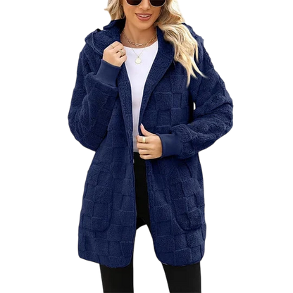 Talia – Checked Fleece Jacket