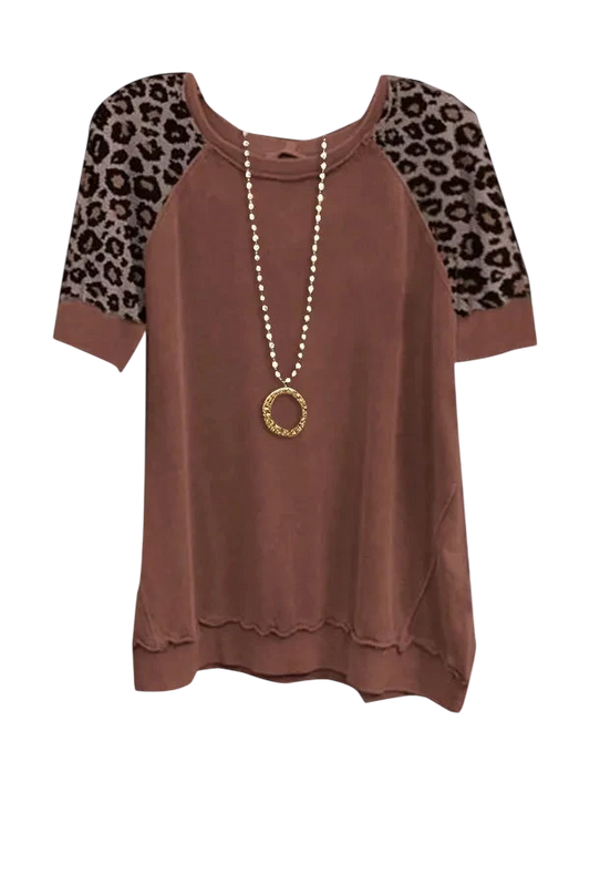 Unan™ | Women Vintage Leopard Print Top
