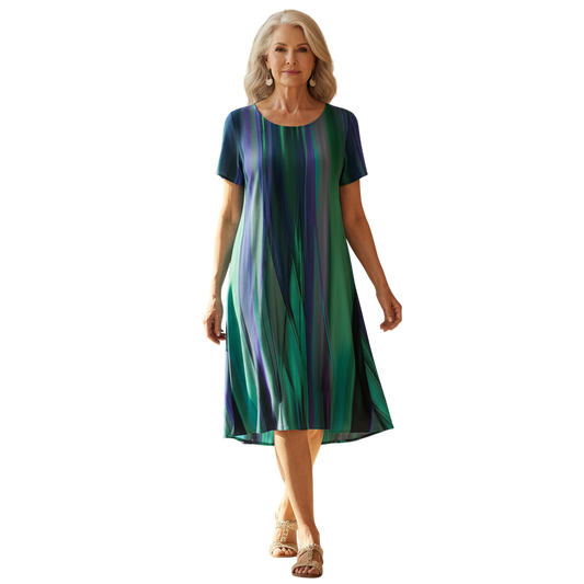 Charlie - Casual Boho Gradient Dress