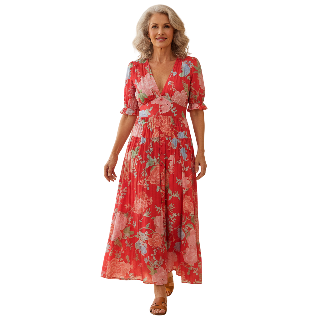 Coralina - Robe florale éclatante