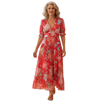 Coralina - Vibrant Floral Dress