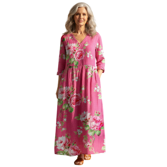 Rosemary - Bold Blossom Dress