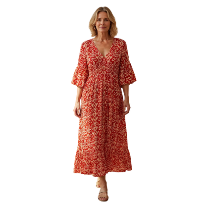 Lacey – Boho Printed Dress