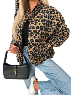 Lidia / Veste à imprimé animal au style moderne