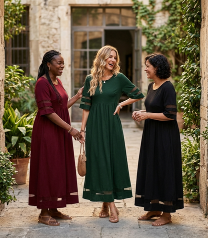 Aubrey | Flattering Tummy-Smoothing Midi Dress