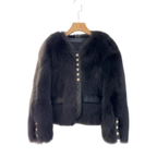 Aurélia - Blouson court effet fourrure de renard