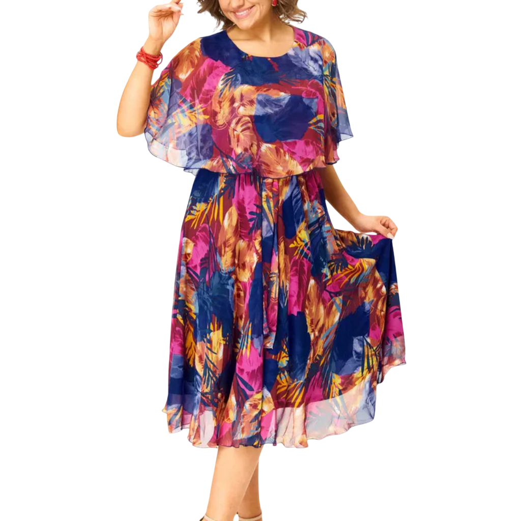 BARBARA | Robe en mousseline grande taille confortable