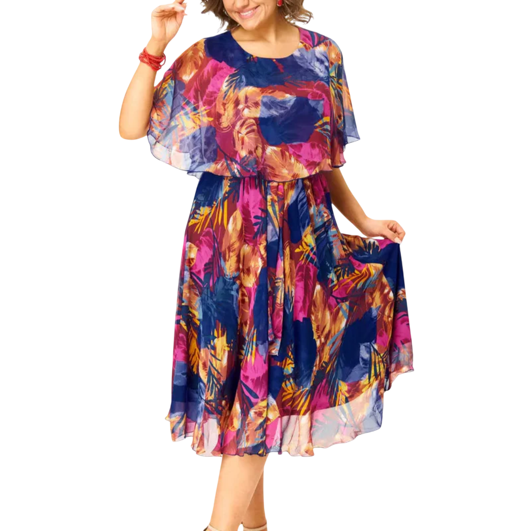 BARBARA | Robe en mousseline grande taille confortable