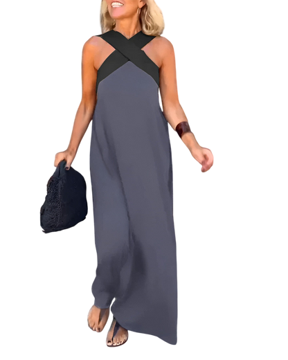 Keira - Breathable Comfortable Crossed Maxi Dress