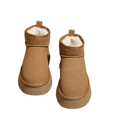 Bottes compensées duveteuses