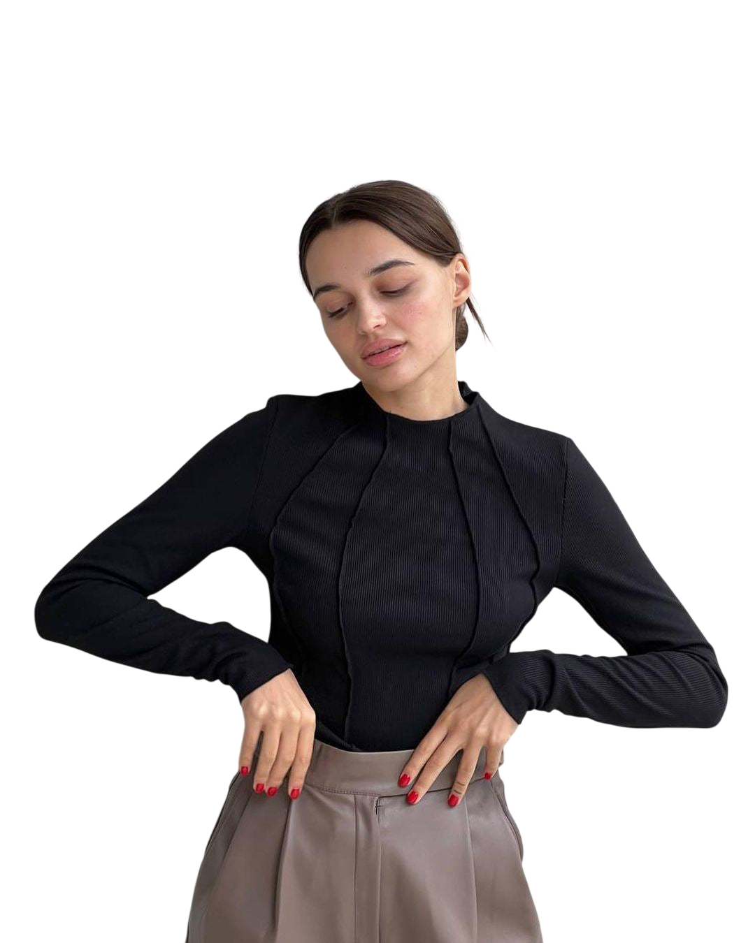 ROSE™ | Haut basique à manches longues pour femme