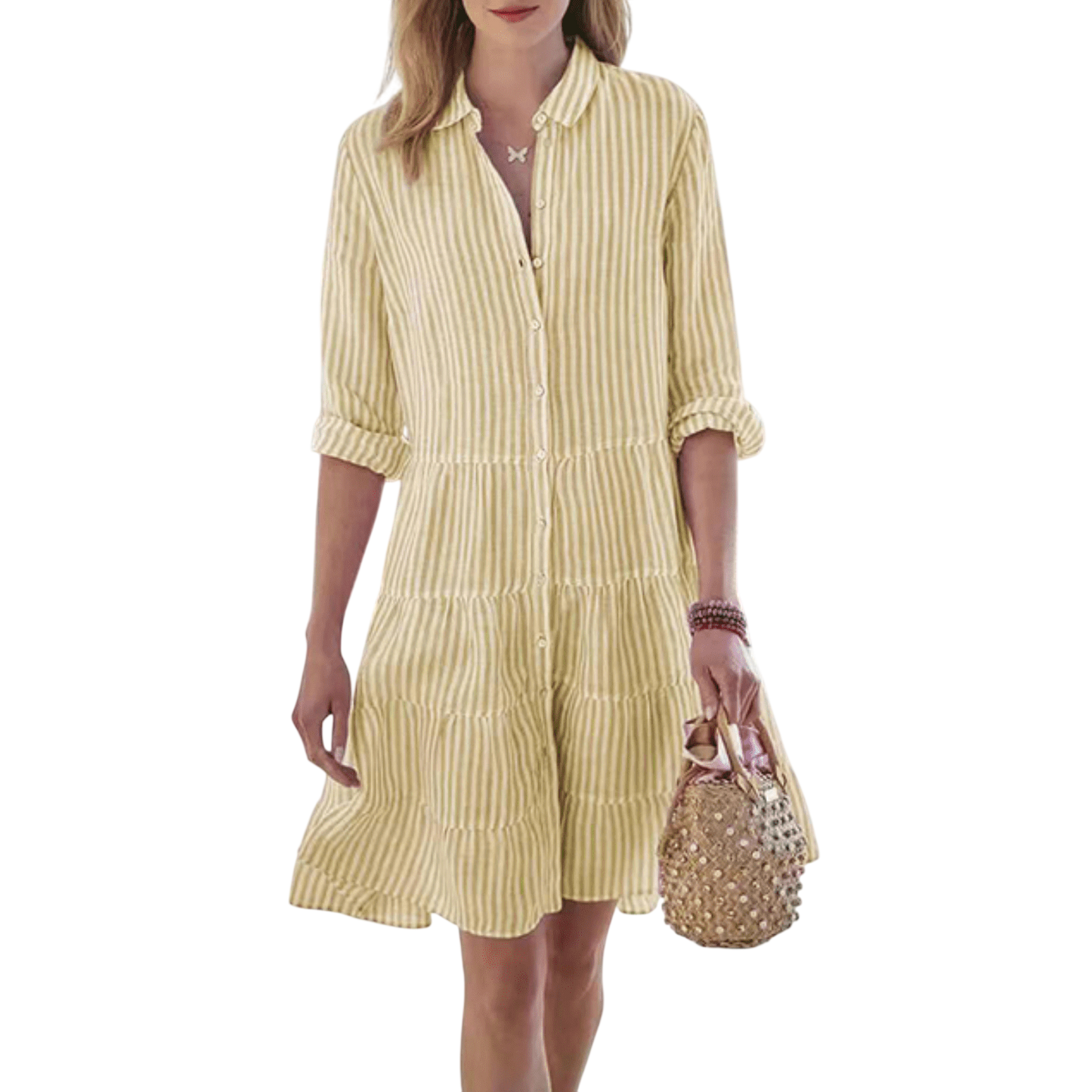Wolena - Breezy Striped Dress