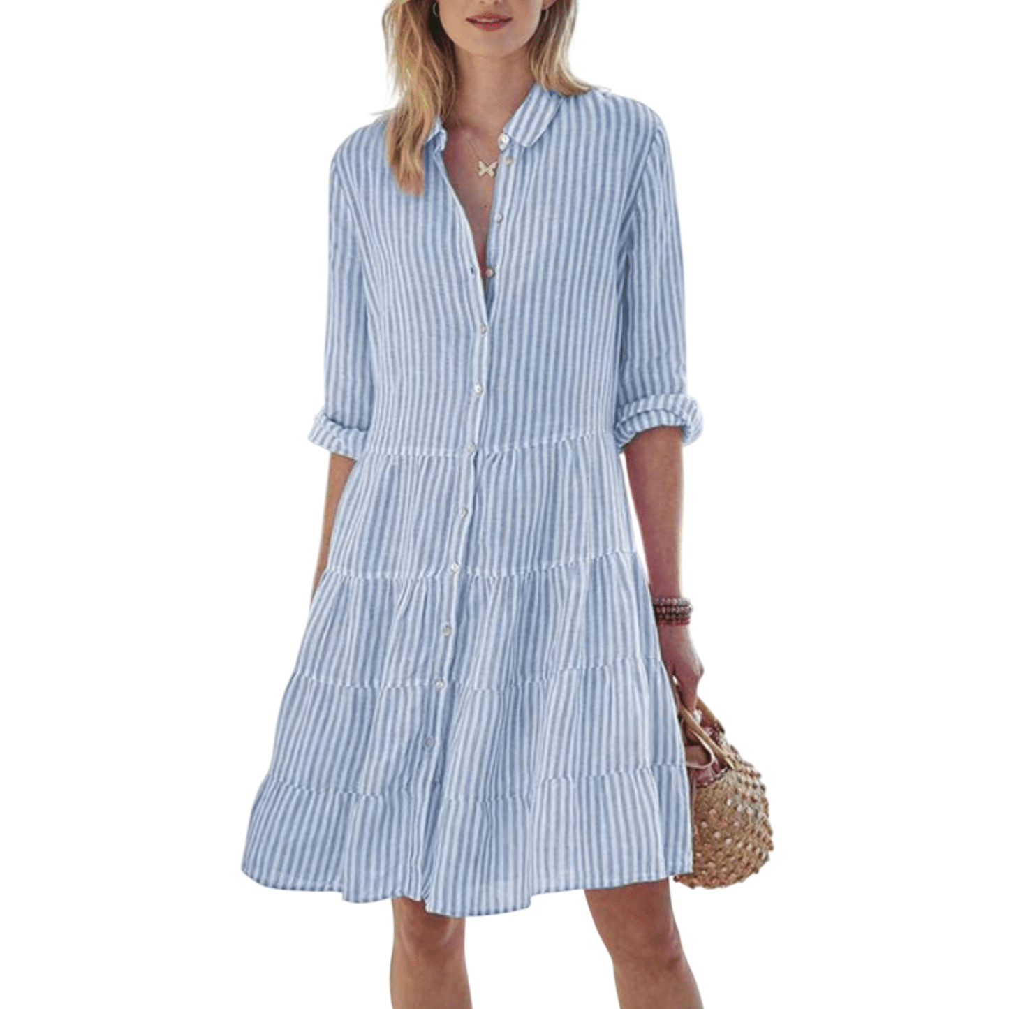 Wolena - Breezy Striped Dress