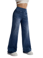 Pantalon large avec contrôle du ventre
