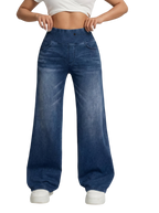 Pantalon large avec contrôle du ventre