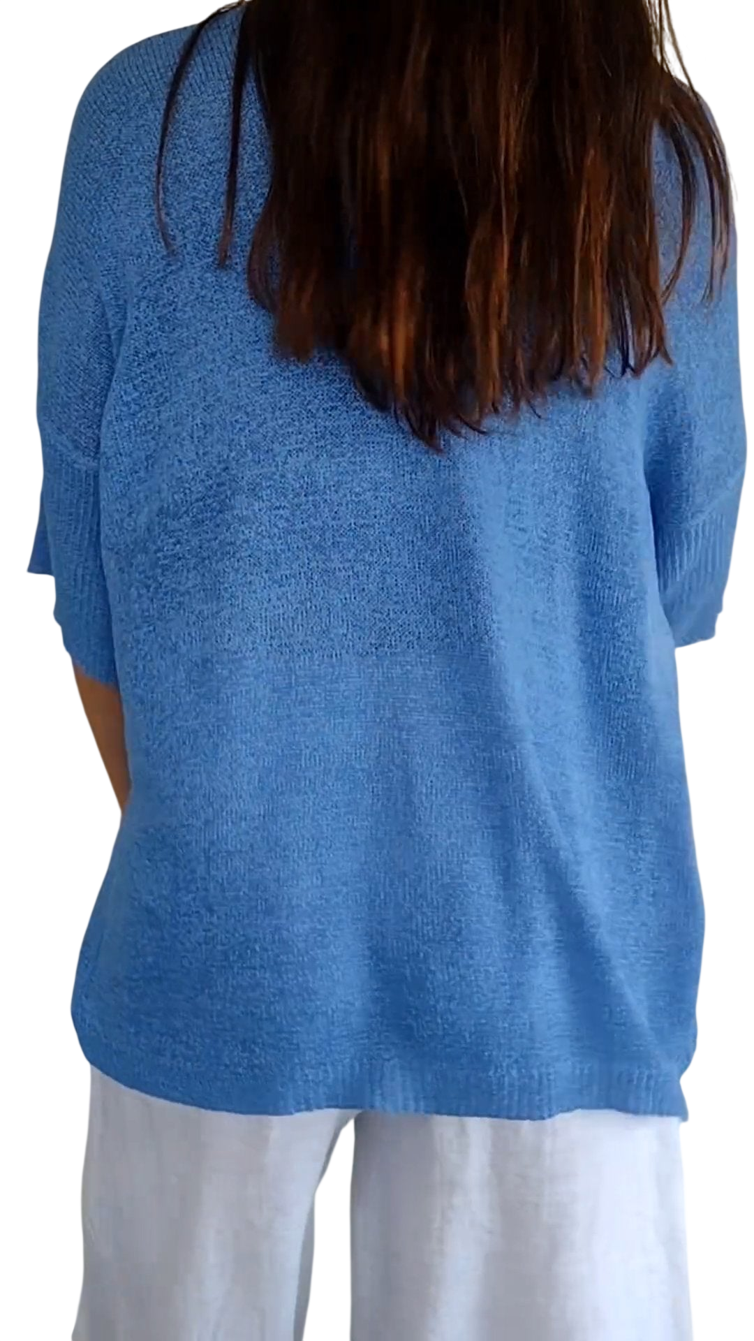 LAUREN™ | Haut décontracté à col en V pour femme
