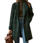 Fiona – Manteau classique à carreaux