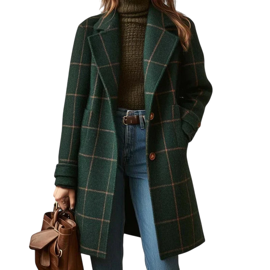 Fiona – Classic Checked Coat