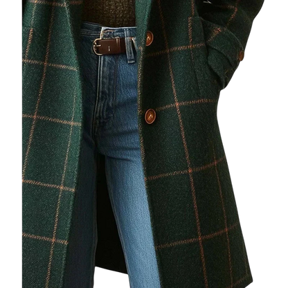 Fiona – Classic Checked Coat