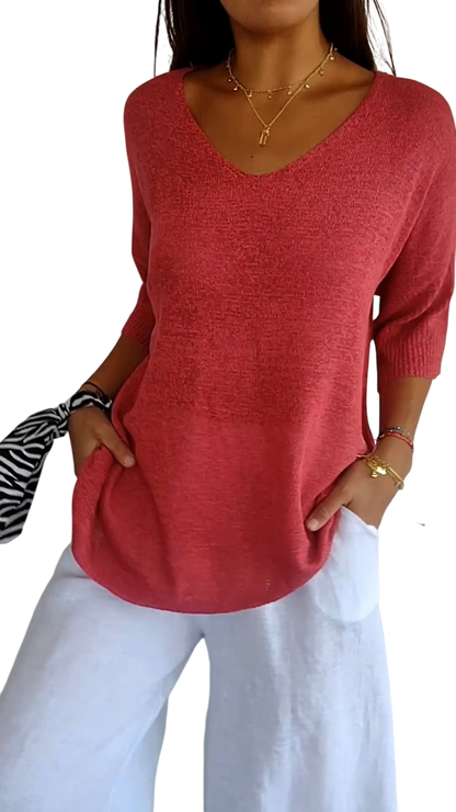 Lauren™ | Women Casual V-Neck Top