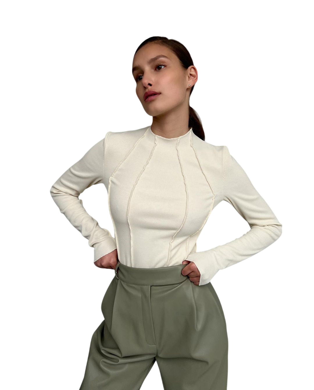 ROSE™ | Haut basique à manches longues pour femme