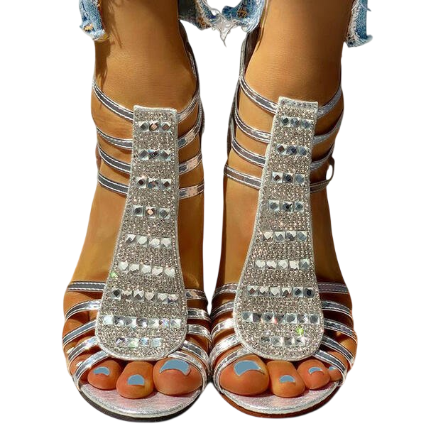 Blaze – Escarpins à brides en cristal Radiant