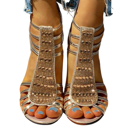 Blaze – Radiant Crystal Strap Heels