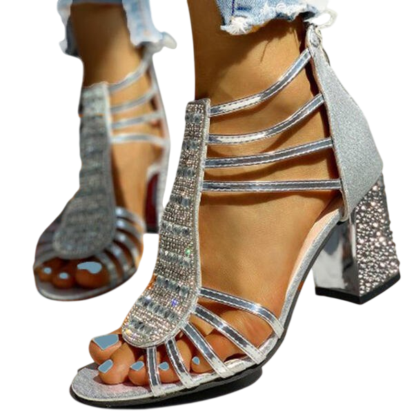Blaze – Escarpins à brides en cristal Radiant