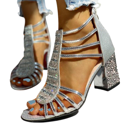 Blaze – Radiant Crystal Strap Heels