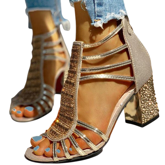 Blaze – Radiant Crystal Strap Heels