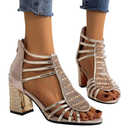Blaze – Radiant Crystal Strap Heels