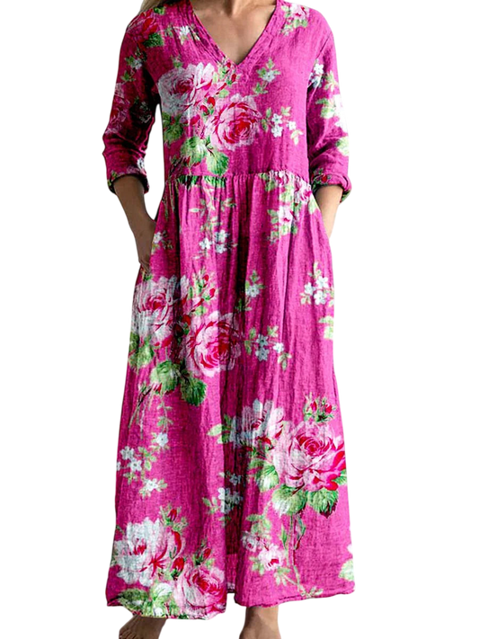 Rosemary - Bold Blossom Dress