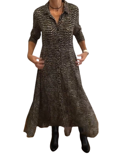 Emmy - Relaxed Button Down Maxi Dress
