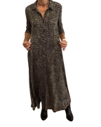 Emmy - Robe longue boutonnée décontractée