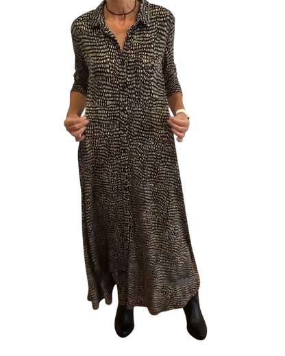 Emmy - Relaxed Button Down Maxi Dress