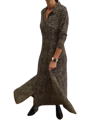 Emmy - Relaxed Button Down Maxi Dress