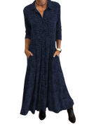 Emmy - Robe longue boutonnée décontractée