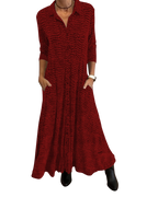 Emmy - Robe longue boutonnée décontractée