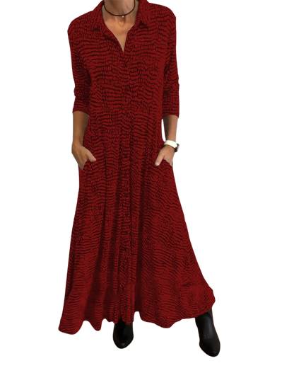 Emmy - Relaxed Button Down Maxi Dress