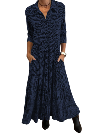 Emmy - Relaxed Button Down Maxi Dress