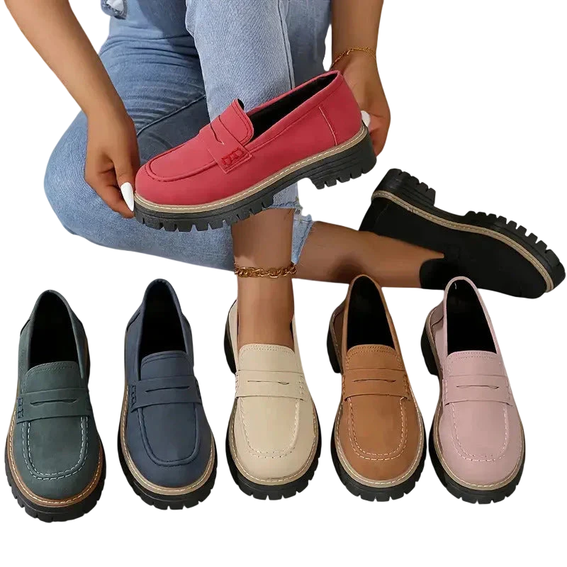 Mocassins confortables à plateforme