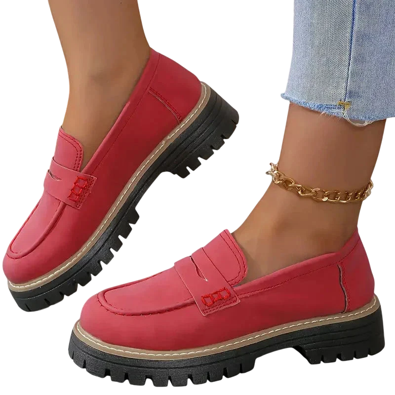 Mocassins confortables à plateforme